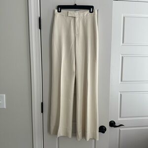 Banana Republic wide-leg ivory pant